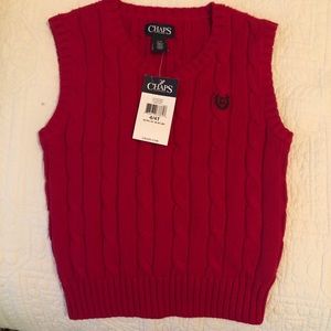 Boys Holiday Sweater Chaps Vest